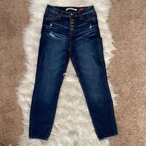 High Rise Button Fly Jeans